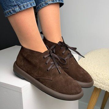 883.36 Черевики Демісезонні Коричневі Замшеві 36 розмір 883.36 фото