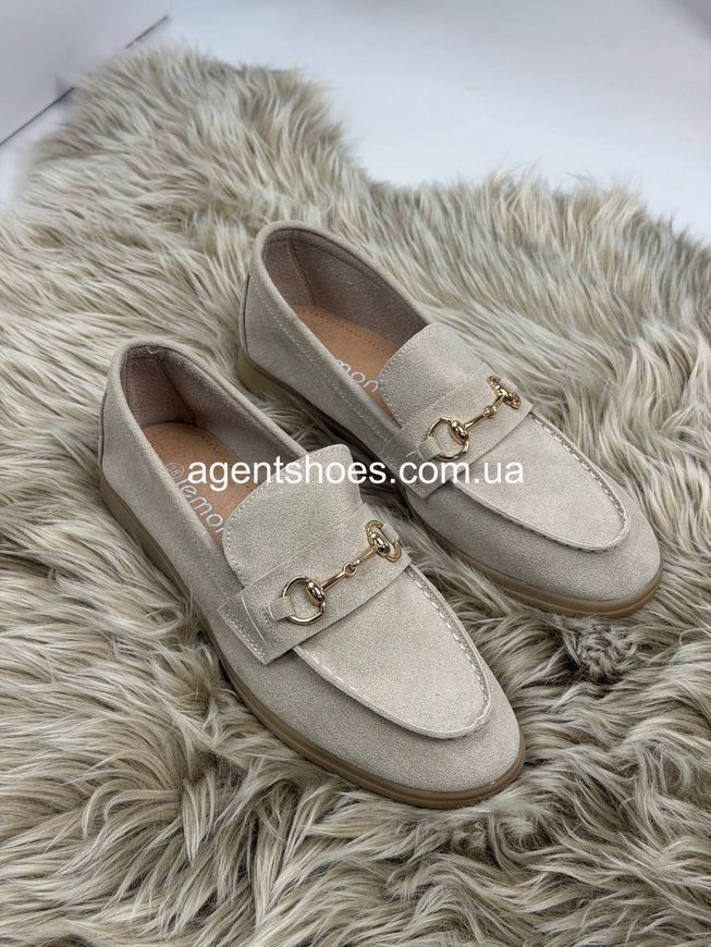 716.38 Лоферы Бежевые с украшением 38 размер 716.38 фото